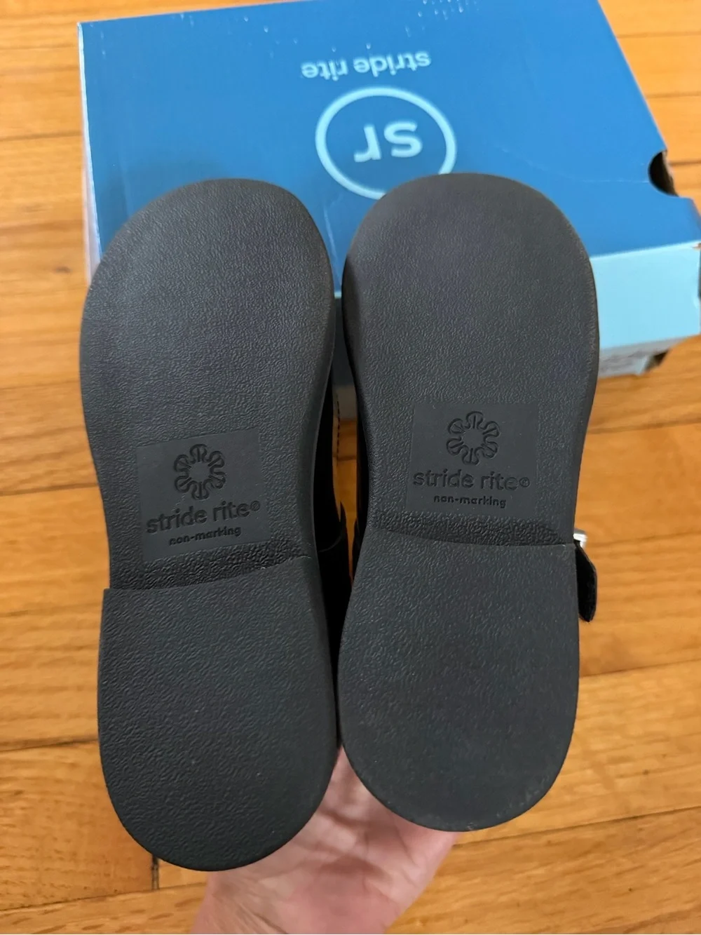 Stride Rite Black Patent Mary Jane with Buckle